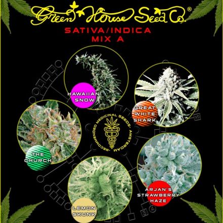 Sativa/Indica Mix A - semínka 10 ks feminizovaná semínka Green House Seeds